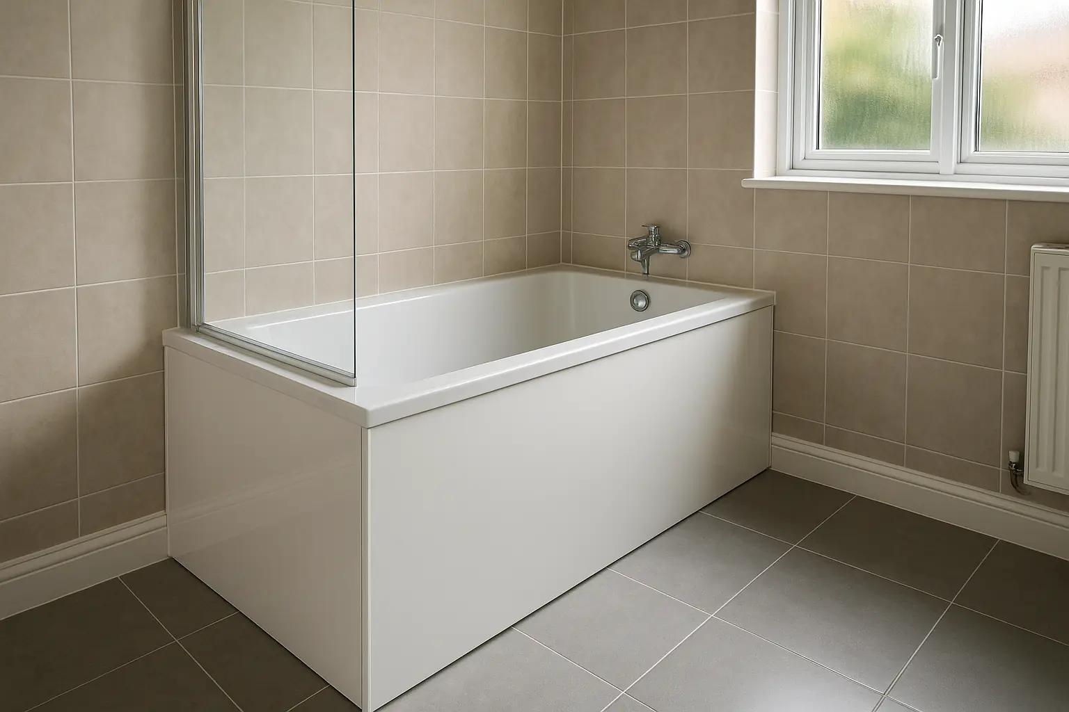 Bath panel replacement example