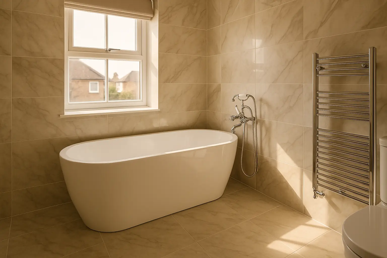 Modern bathroom renovation example