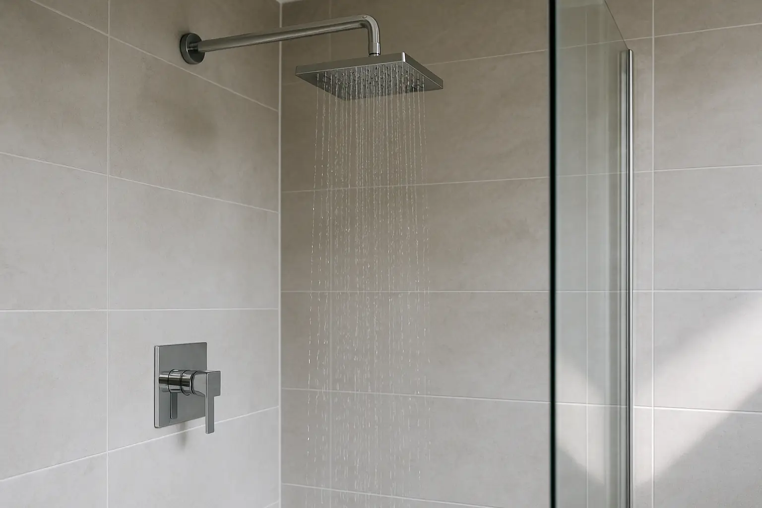 Walk-in shower detail