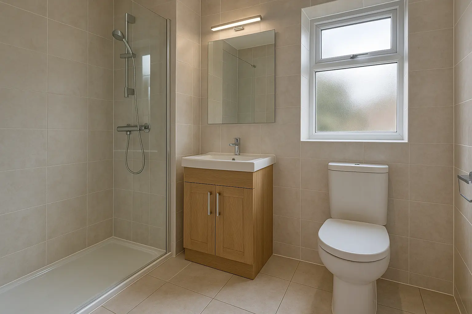 Premium bathroom finish example