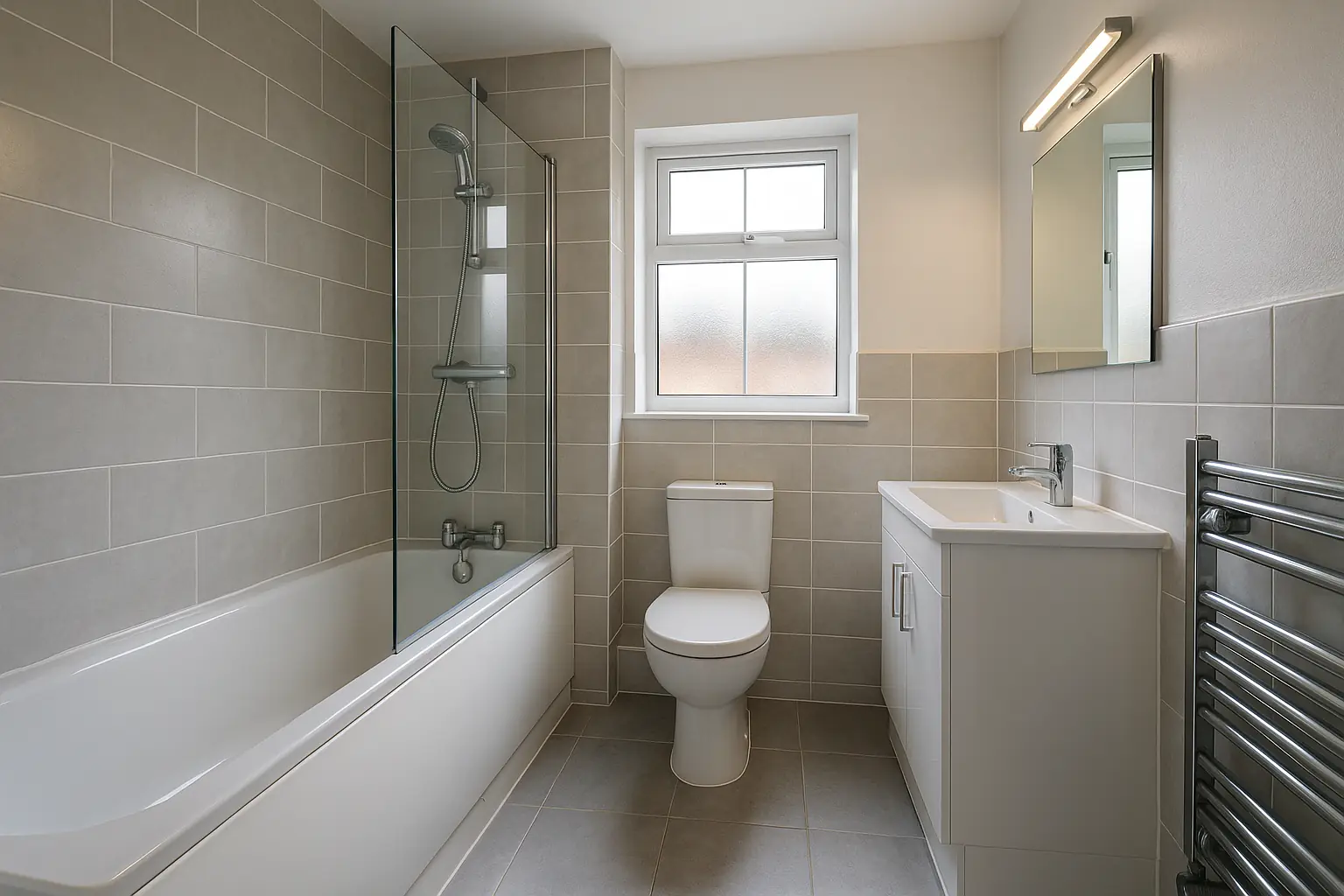 Bathroom makeover example