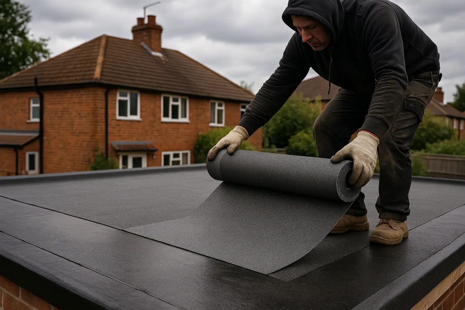 felt roof damage example