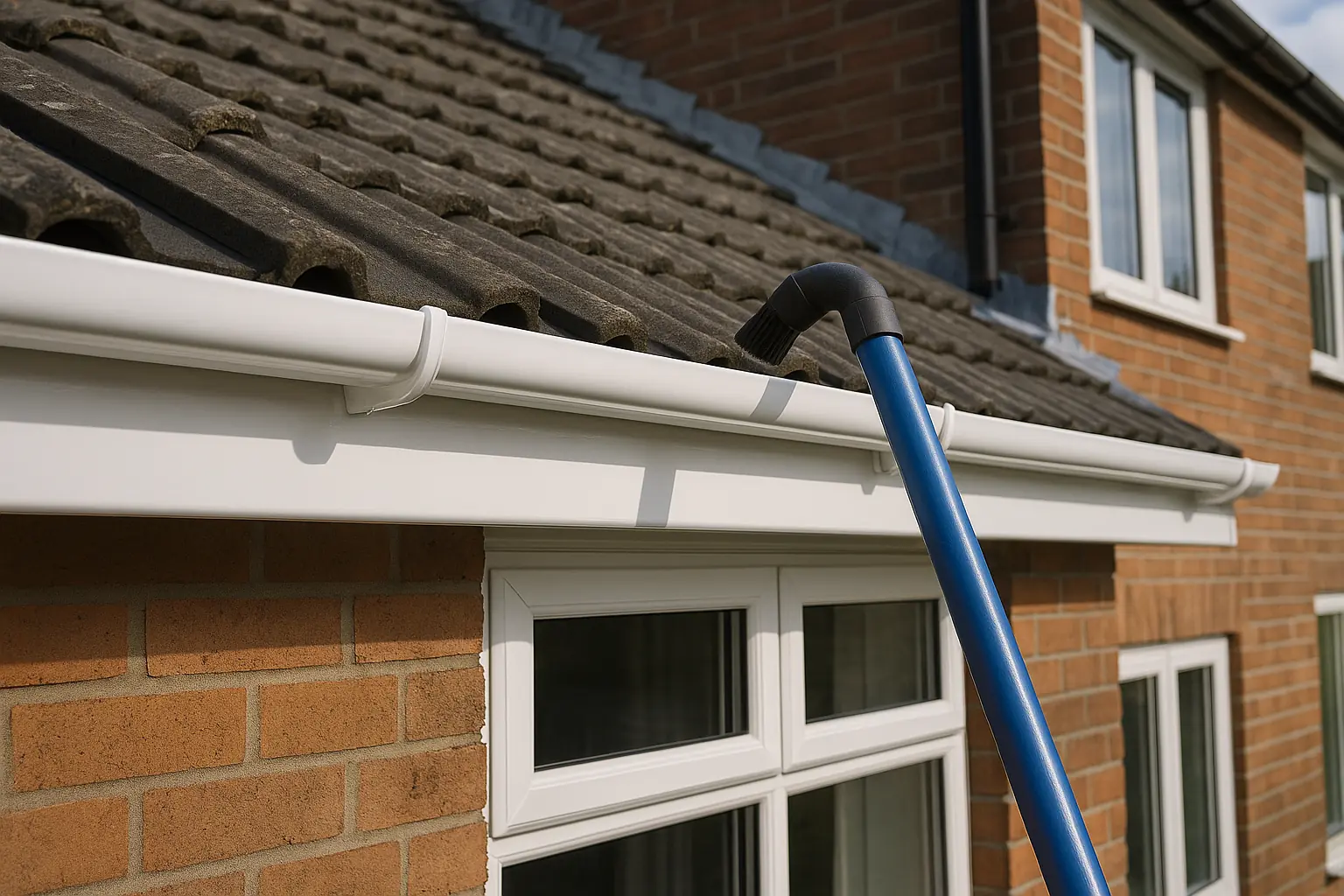 Gutter cleaning example