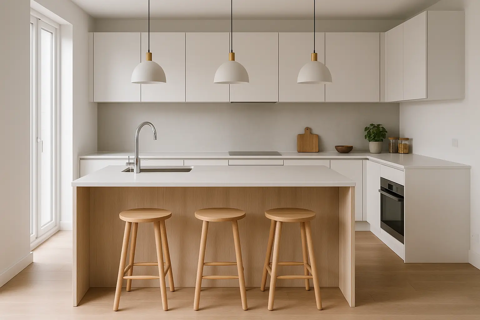 contemporary kitchen with island example