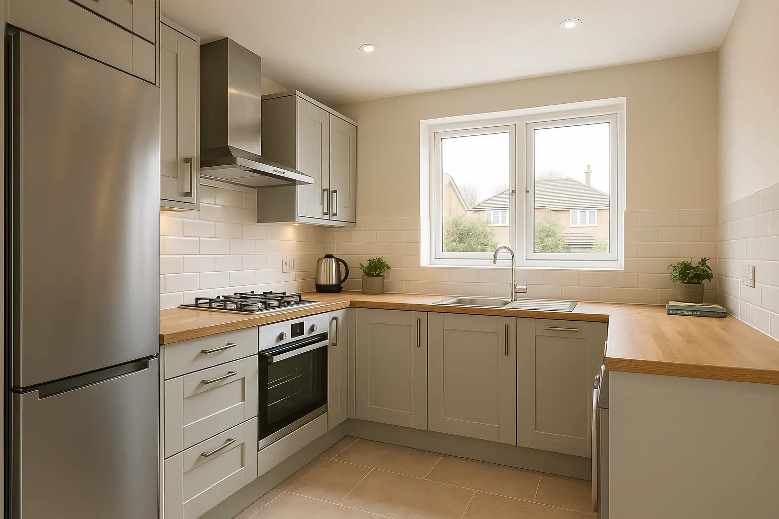 clean finished modern kitchen example