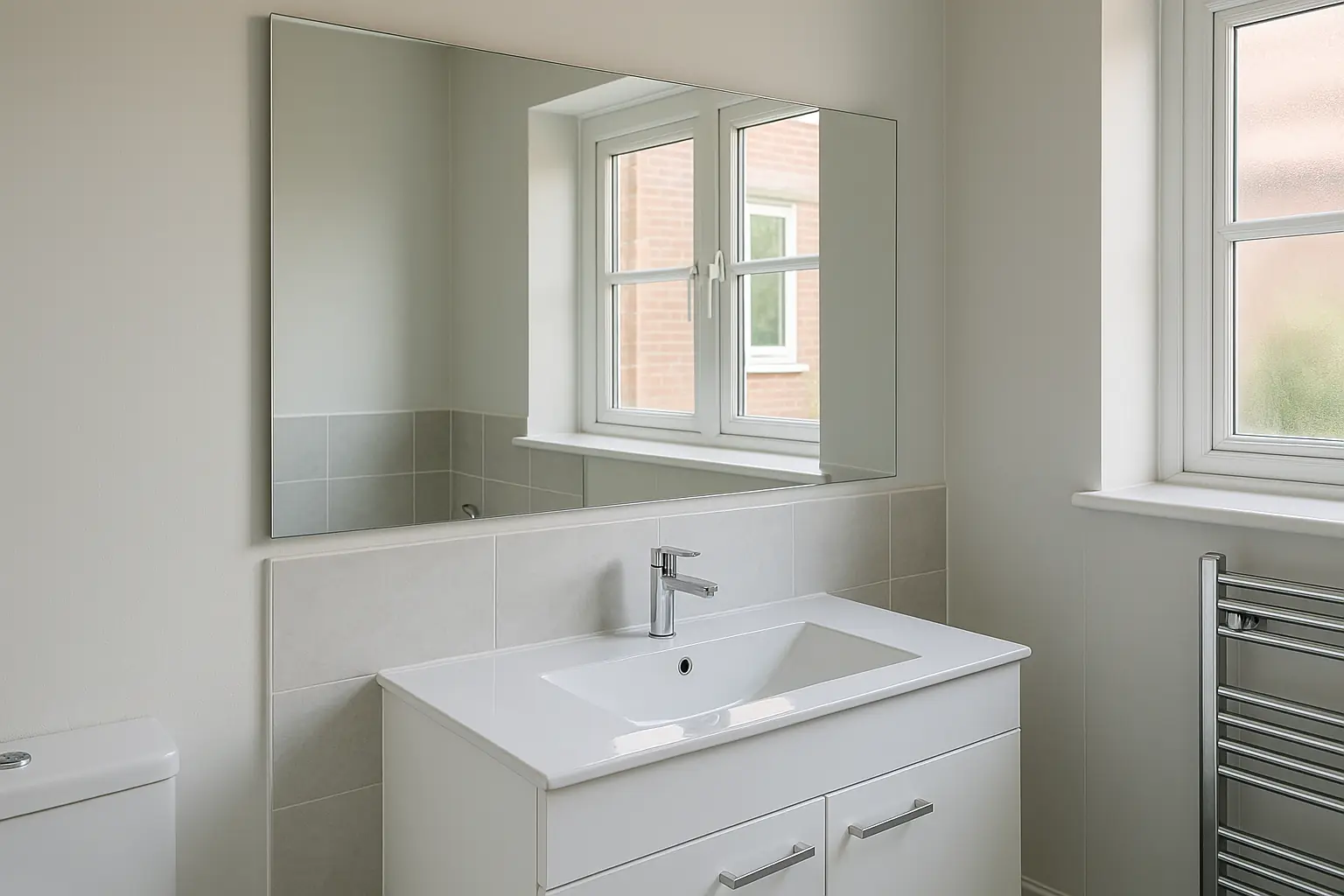 Mirror installation example