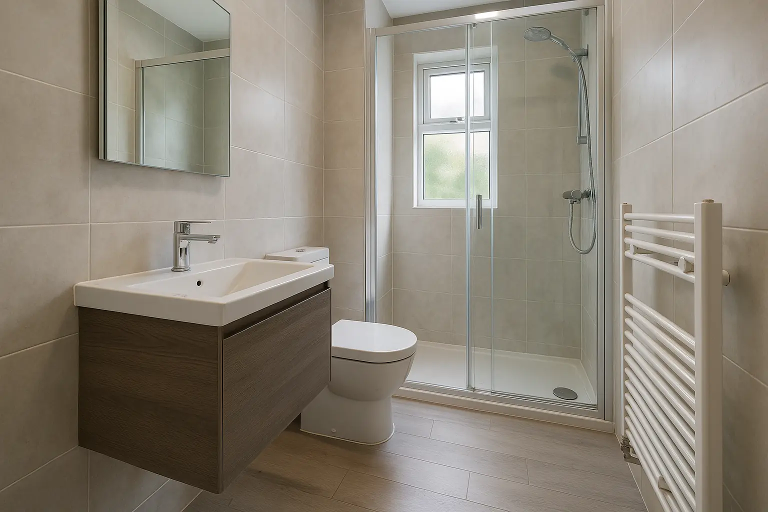 Small bathroom remodel example